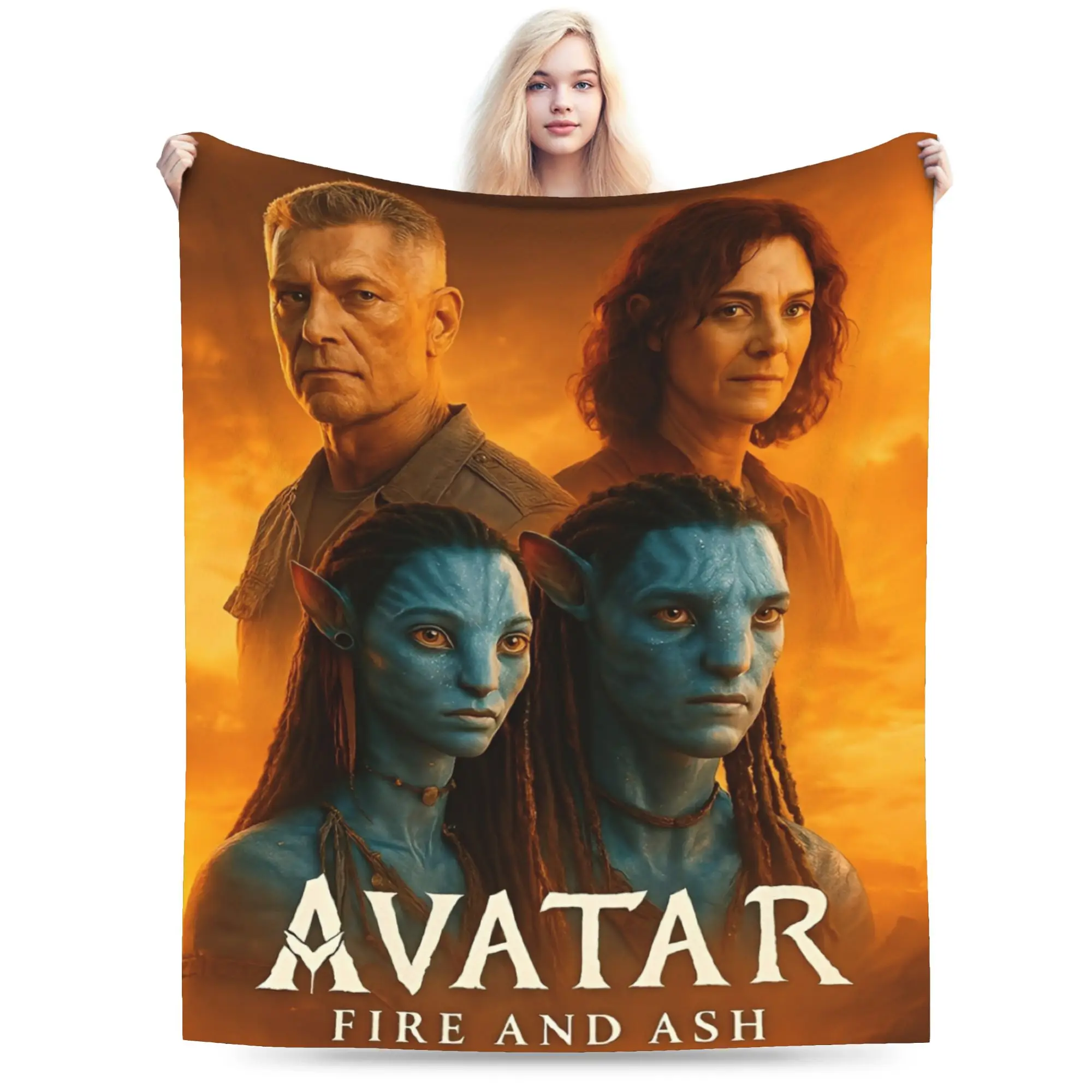 

Avatars : Fire and Ash Blankets Flannel Relax Soft Throw Blankets for Home Quilt