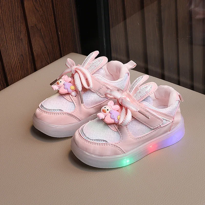 New Autumn Children Luminous Shoes Boys Girls Shoes Flashing Lights Fashion Sneakers Toddler Cute Little Kid LED Sneakers