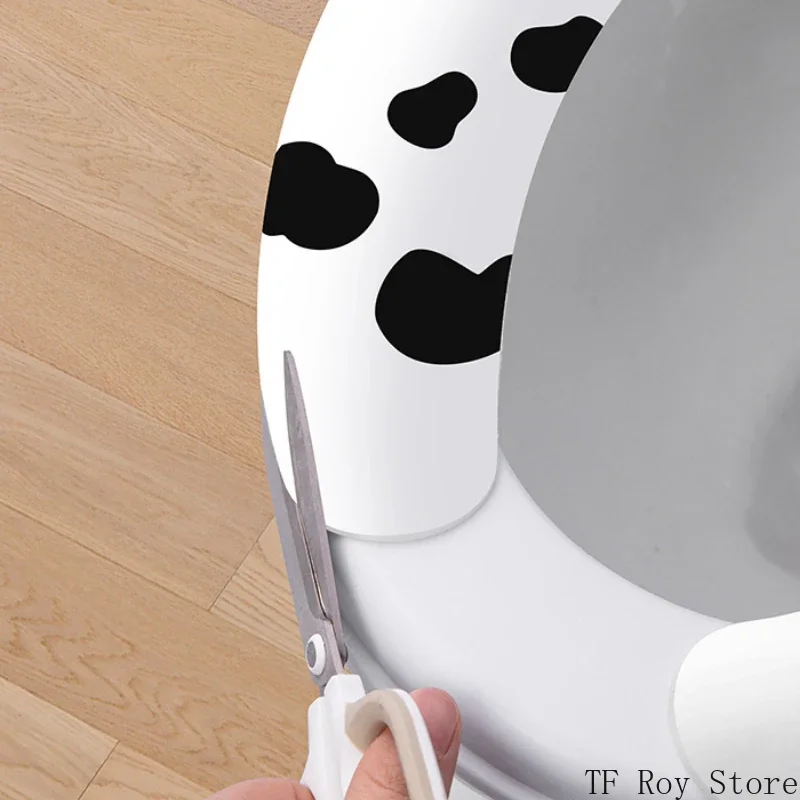 Cartoon Panda Wc Sticker Wc Mat Herbruikbaar Wasbaar Wc Wc Plakkerige Bril Pad Badkamer Warmer Zitje Deksel Cover Universeel