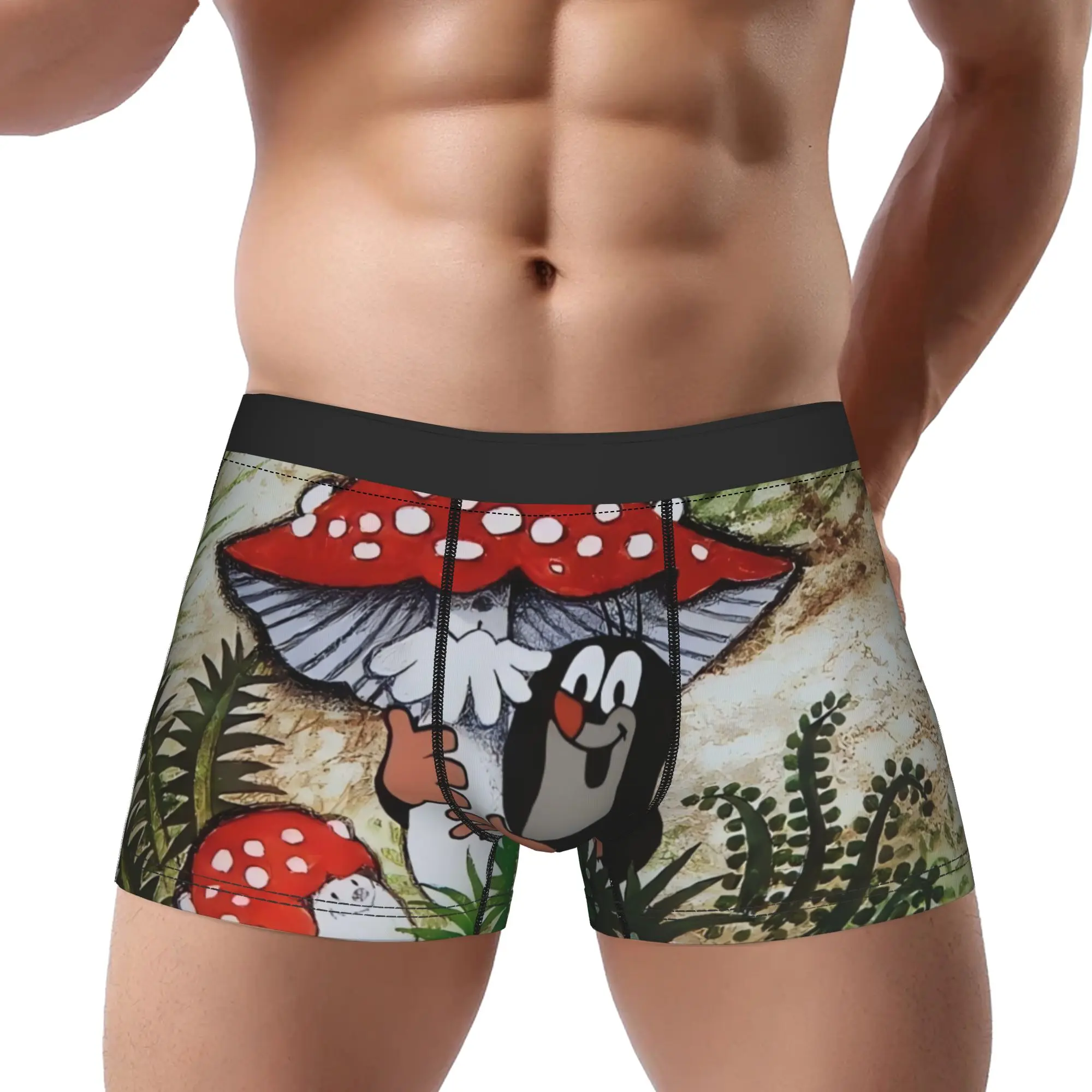 Little Mole Underpants Breathbale Panties Male Underwear Little Mole Ventilate Shorts Boxer Briefs