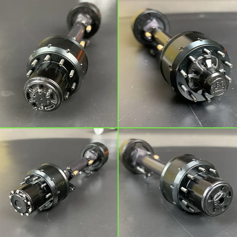 1:14 スケール メタル シミュレーション ベアリング アクスル ブレーキ機能付き タミヤ RC トラック SCANIA 770S R620 VOLVO BENZ Arocs MAN TGX 車用