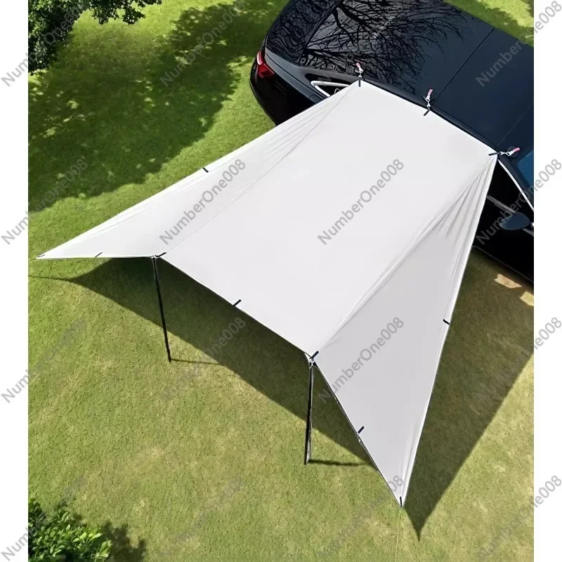 270 Degree Fan-Shaped Outdoor Universal Car-Mounted Portable Vinyl Sunshade Tent