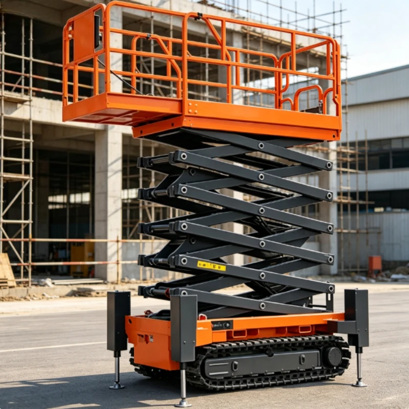 500kg-2000kg Mobile Electric Lift Platform Compact Wheeled Lifting Trolley Garage Auto Repair High Altitude Equipment