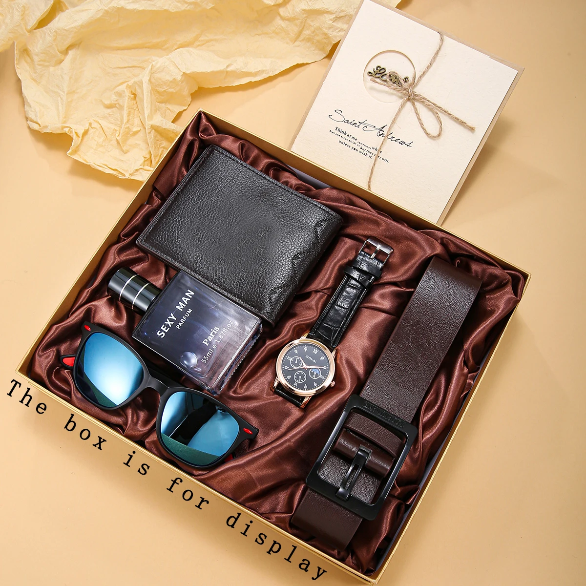 

The 6pcs Men's Business Leisure Fashion Watch Set gave him a great holiday gift