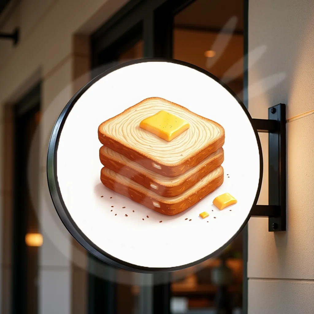 مخصص جولة مخبز الخبز للماء الاكريليك LED صندوق إضاءة الأعمال في الهواء الطلق تسجيل مزدوجة الوجهين الخلفية عرض الإعلان