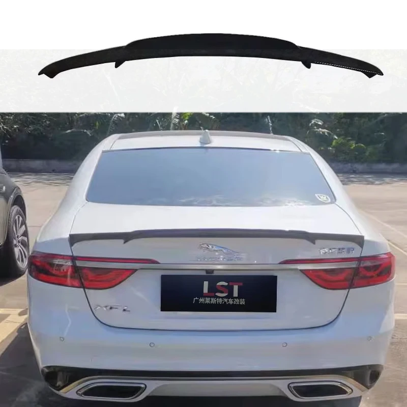 Carbon fiber rear spoiler suitable for Jaguar XF XFL2016-2024 trunk lid fender modification accessories body kit