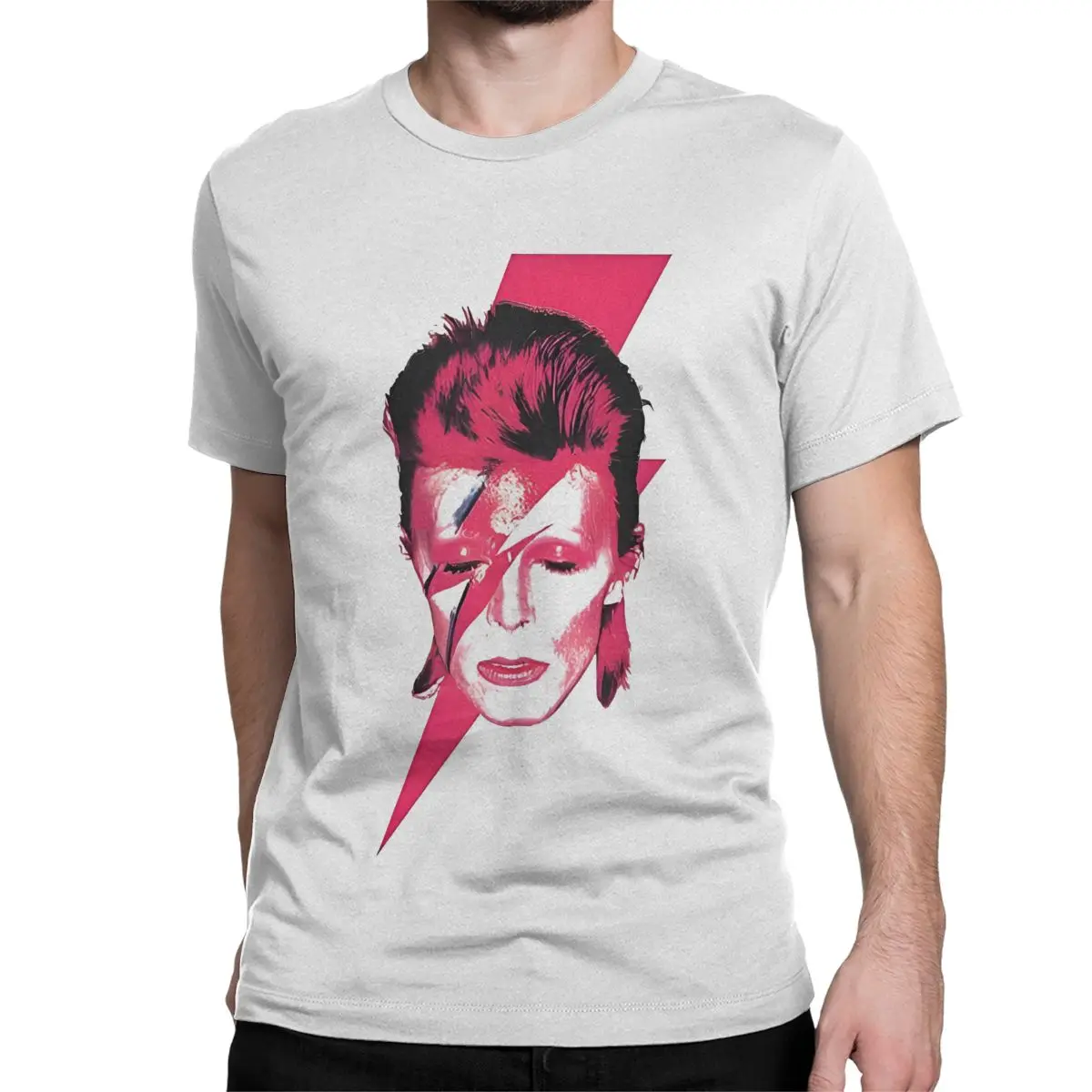 Men Women English Singer Actor T Shirts Davids Star Bowied 100% Cotton Clothes Short Sleeve Round Neck Tee Shirt 4XL 5XL T-Shirt