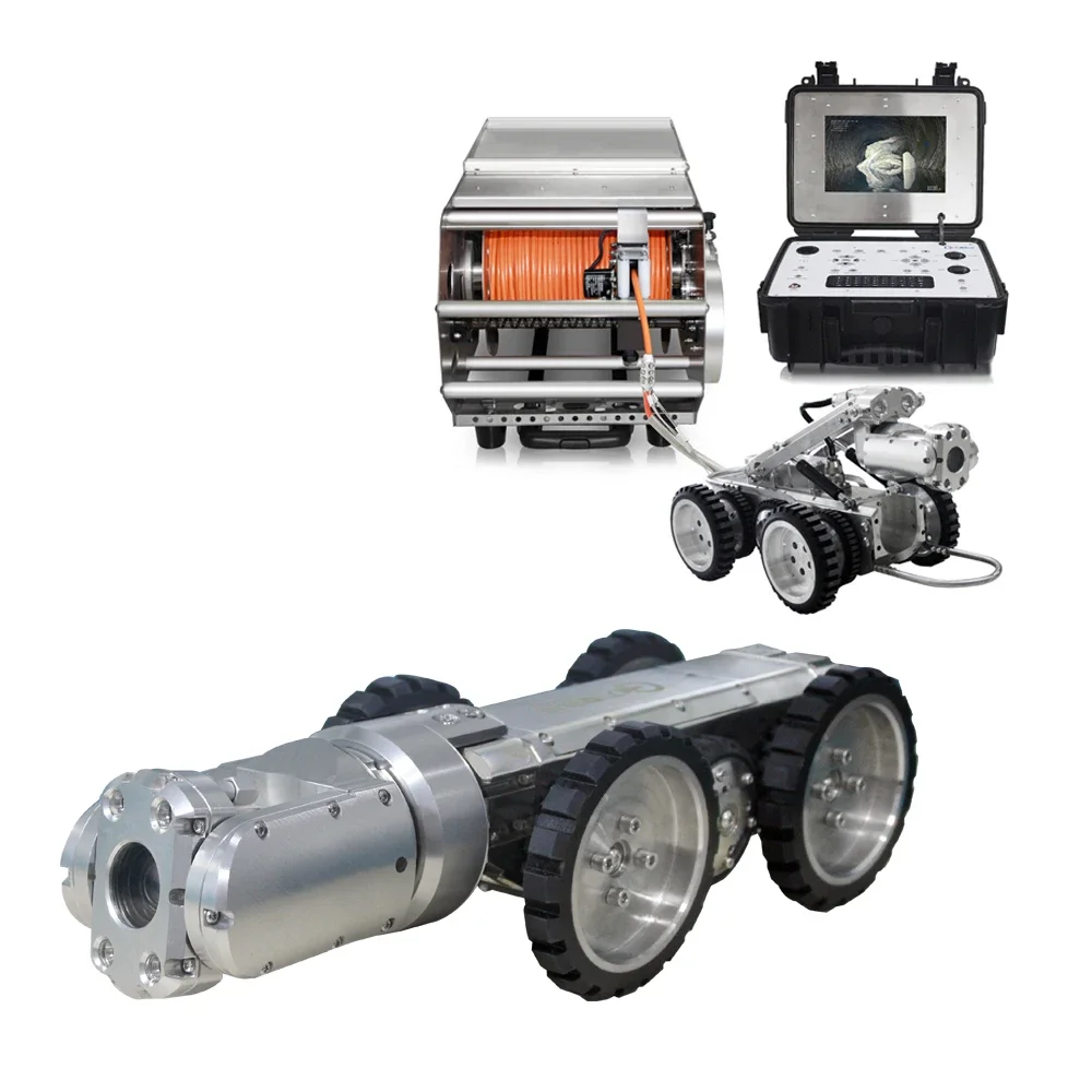 GT102B Rainstorm Drainage Pipe Rover Crawler Camera System Industrial Sewer Robot Camera Price 1080P