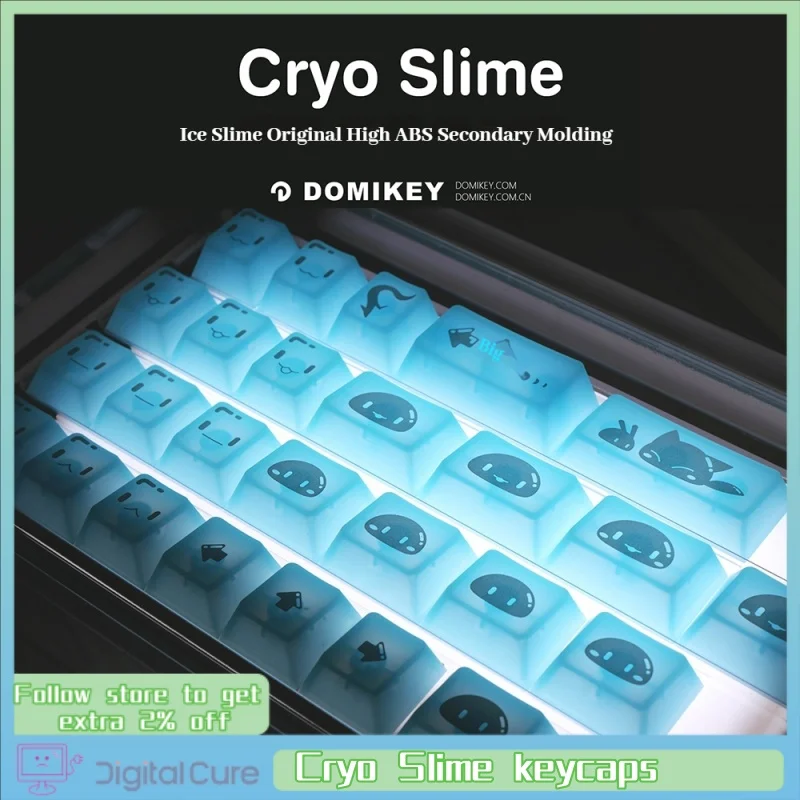 

Domikey Cryo Slime keycaps Anime Theme ABS two-color silk screen printing process cheery customized mechanical keyboard key cap