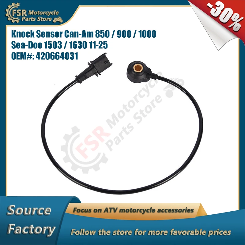 

Knock Sensor,Fits Sea-Doo GTI GTR GTS GTX RXT Wake 1503/1630 Spark & Can-Am Commander Maverick Outlander 1000,P/N:420664031
