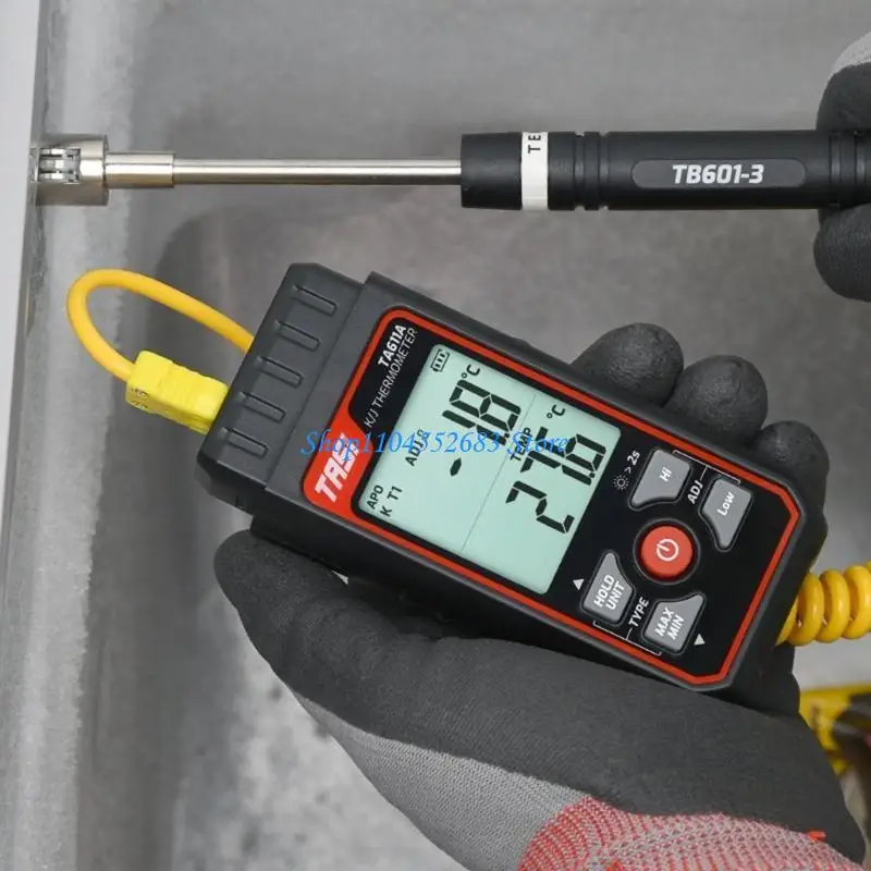 

Y6GD Mold Thermometer Contact Thermocouple Meter Easy to Use Temperature Gauges ABS