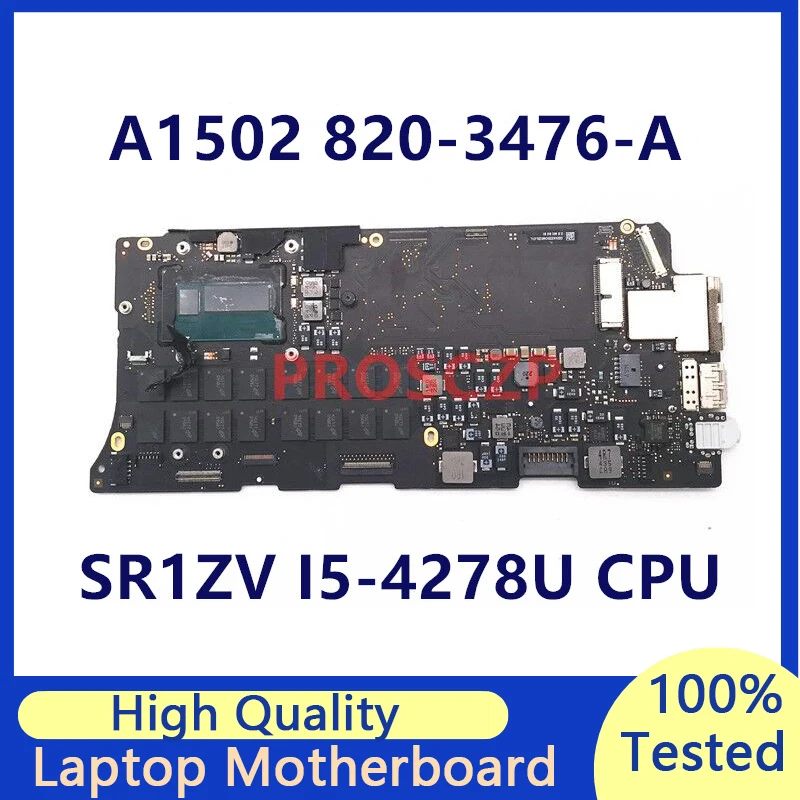 Mainboard For Apple Macbook A1502 820-3476-A Laptop Motherboard With SR1ZV I5-4278U CPU 100% Full Tested Working Well