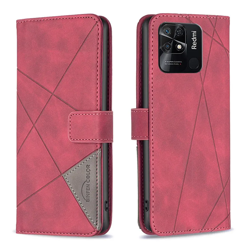 Funda con tapa tipo billetera para Redmi 10 2022, funda protectora de cuero para teléfono Redmi10A 10A 10C 10Prime Redmi10 a 5G