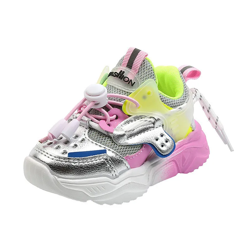 Baby Fashion Sport Shoes for Girls Boys Colorful Sneakers Baby Soft Bottom Breathable Outdoor Kids Shoes for 1-6 Years