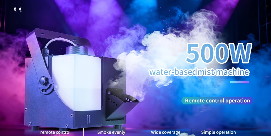 Bühnen-Rauchmaschine 500W 1,5L Großer Kraftstofftank Professionelle DJ Disco Hochzeit Weihnachtsfeier Requisiten – Detail 10