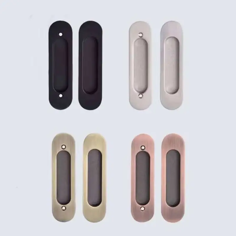 

Пара скрытых ручек из цинкового сплава для раздвижных дверей, ручки для амбарных дверей, ручки для кухонных и балконных дверей, врезные ручки для фоновых стен