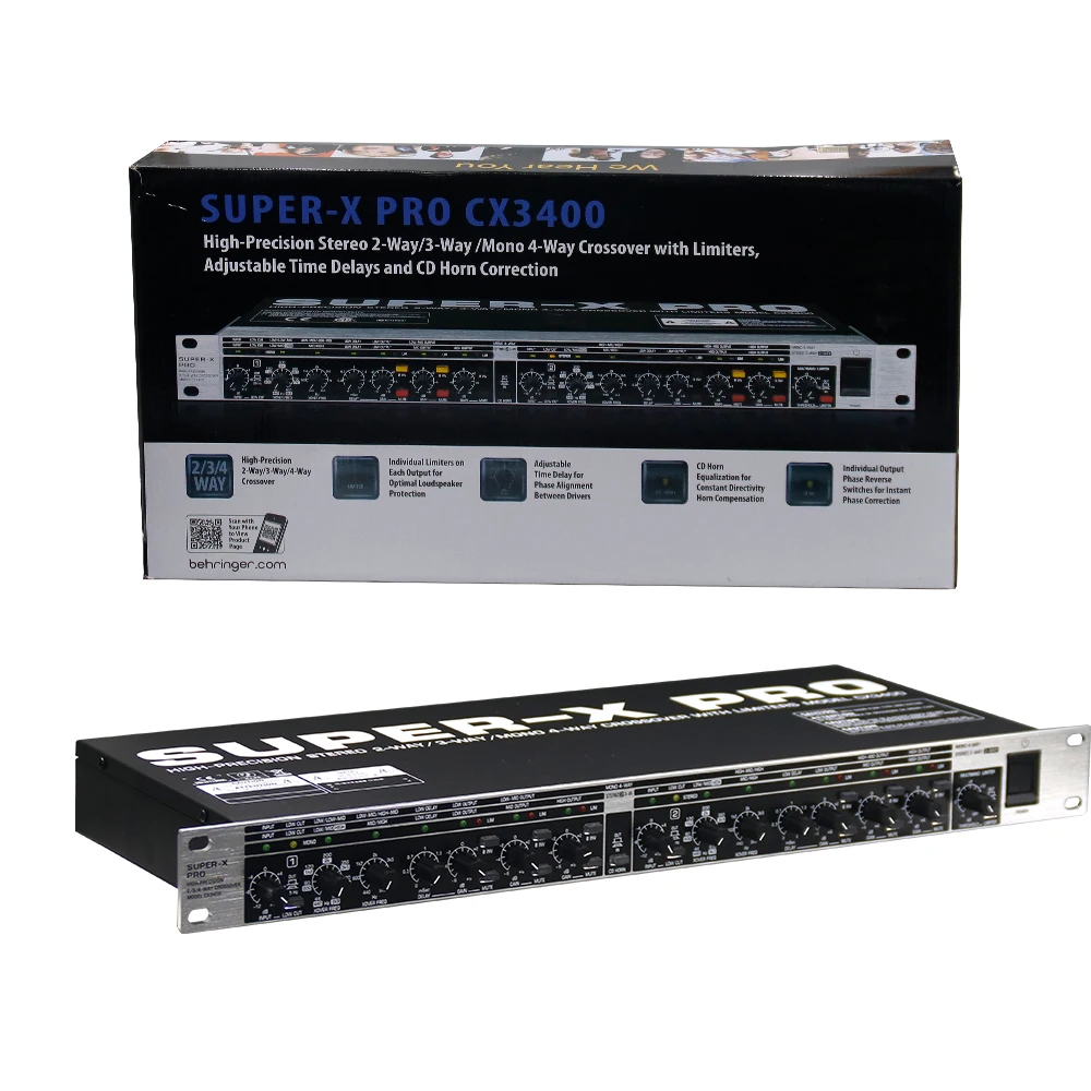 CX3400 Rack Mounted Stereo 2 Division Mono 3 Division Analog Audio Signal Divider-High Precision Accessory & Part