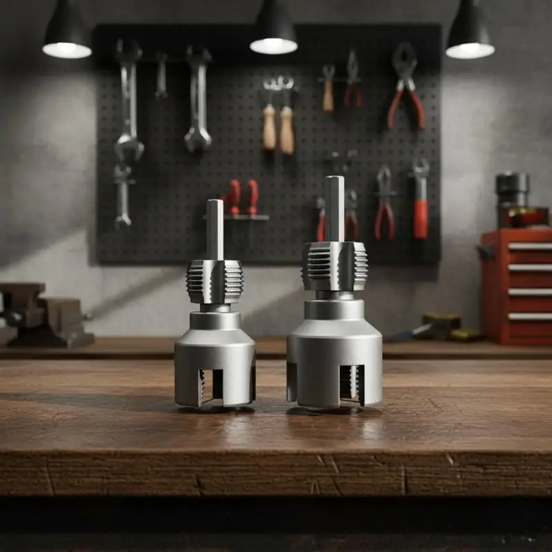 Water Pipe Threading Tool 2Pcs 1/2''&3/4'' Integrated Internal External Threader for Household Plumbing Maintenance