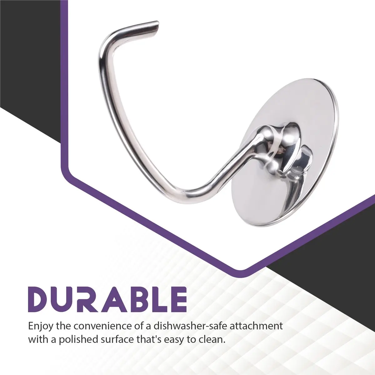 Mega Oferta 618: Gancho Espiral de Acero Inoxidable para Amasar, Compatible con Todas las Batidoras KitchenAid 5Plus y 6QT con T