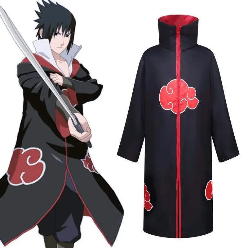 New Naruto Akatsuki cosplay clothes creative personality Sasuke anime cloak Halloween costume windbreaker cloak gift wholesale