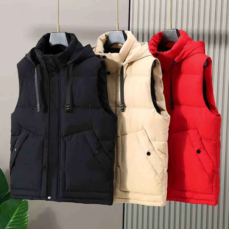 

Plus Size 140kg Autumn Winter 8XL Large Size Vests 7XL 6XL Loose Sleeveless Jackets