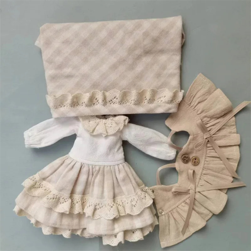 OB24 OB22 Doll Clothes 1/6 Blythes Clothes  Azone Dress DIY Doll Suit Dress Up Doll For Girl Gift