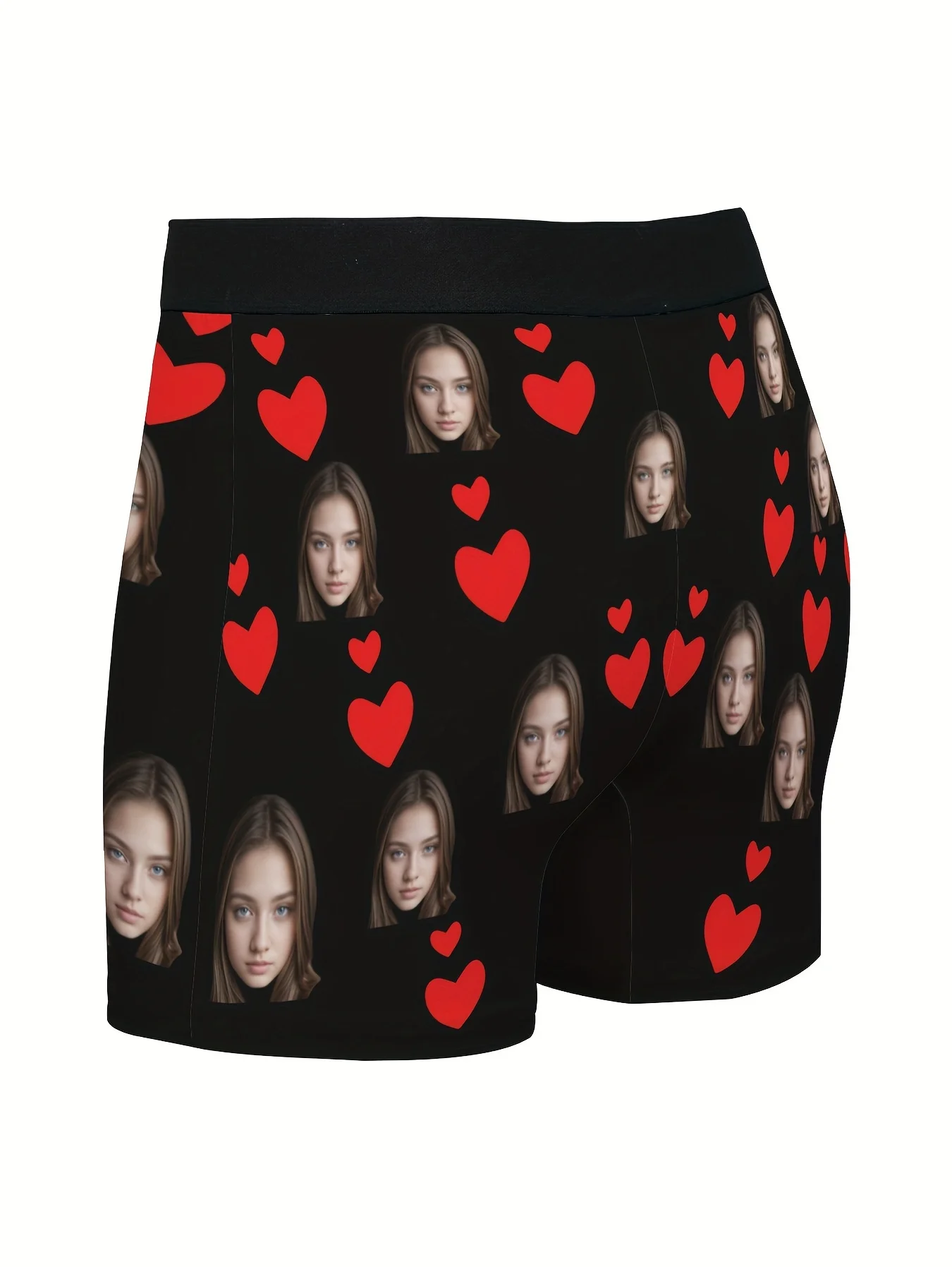 Herren-Boxershorts mit individuellem Foto, personalisiertes Gesicht, 3D-Druck, passend für Unterwäsche für Freund-Ehemann, perfektes Valentinstagsgeschenk