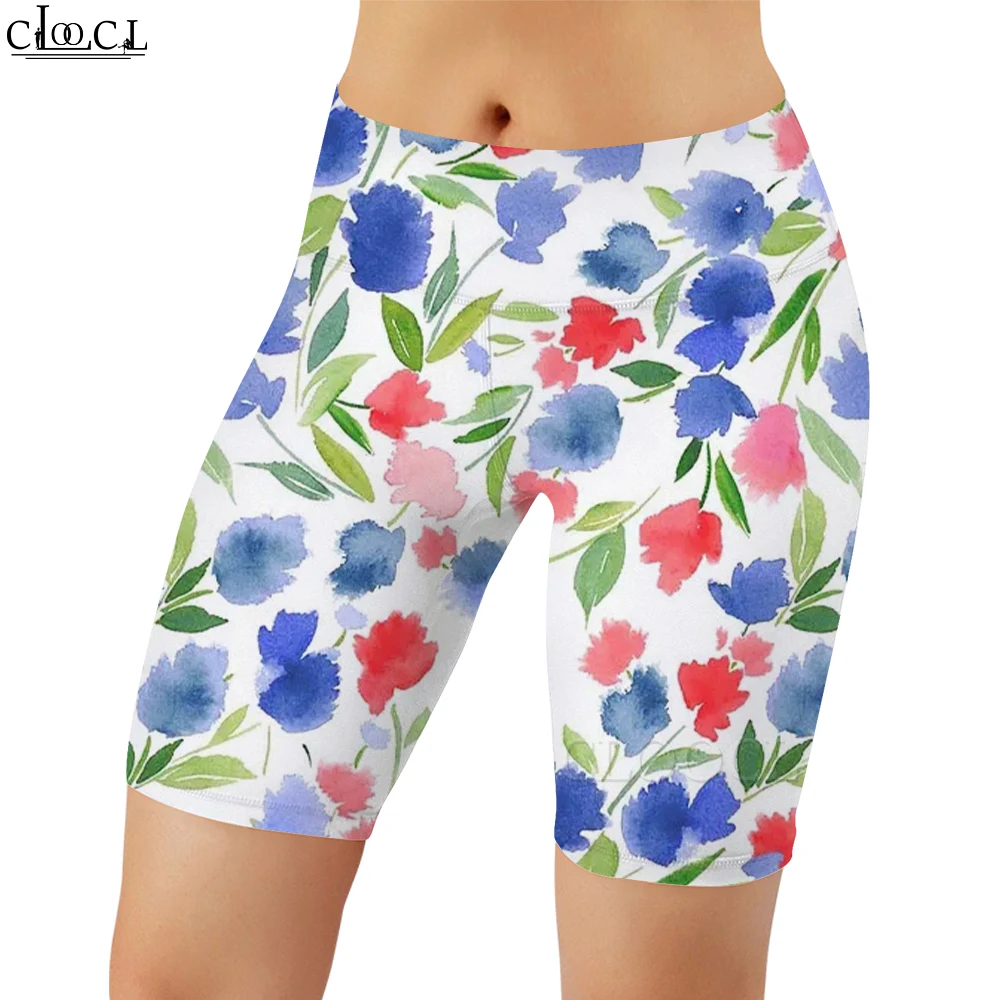 

CLOOCL Fashion Workout Women Legging Watercolor Flowers Painting Print Casual Women Sexy Gym Sweatpants for Female