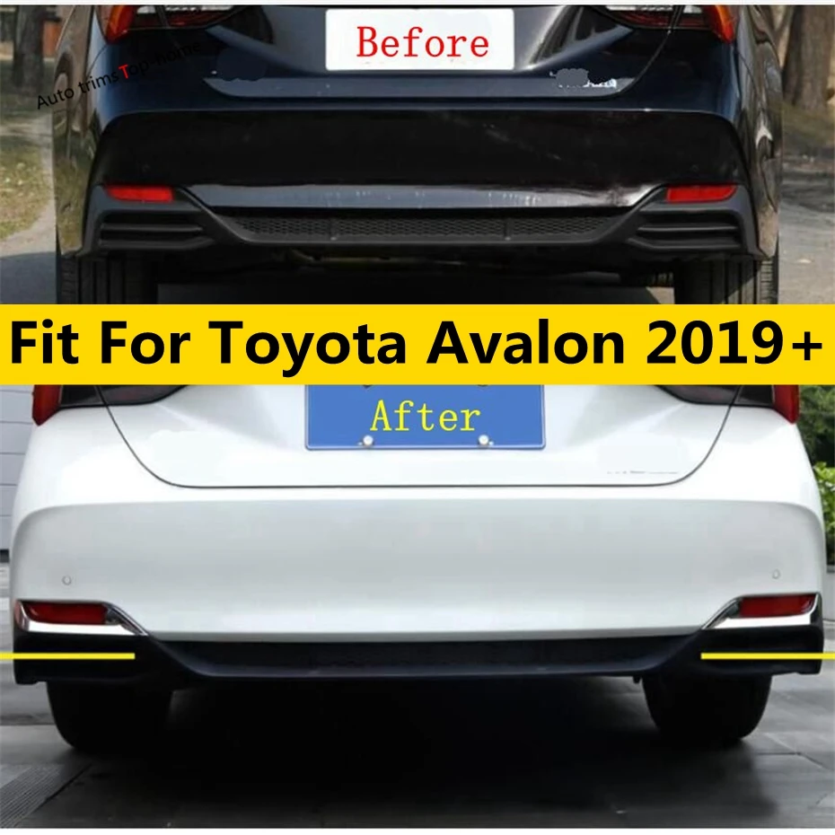 

Rear Fog Lights Lamp Eyelid Eyebrow Decoration Cover Trim ABS Chromium Styling Accessories For Toyota Avalon 2019 - 2023