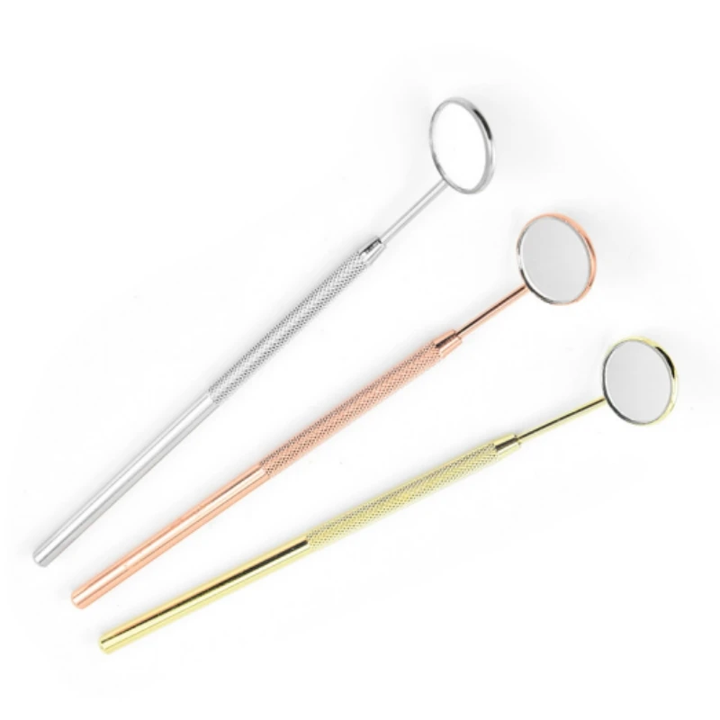 

5 шт., стоматологическое зеркало из нержавеющей стали, ручка для проверки полости рта, зеркальные отражатели, универсальная съемная ручка, инструменты для стоматологов