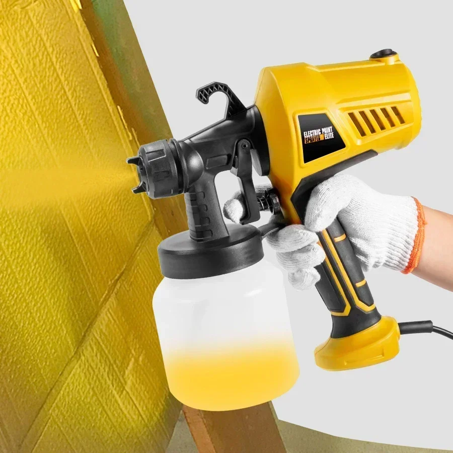 500W Protable Electric Paint Sprayer High Pressure Spray Gun Detachable Easy Spraying Clean Wall 800ML Coating Airbrush Tools