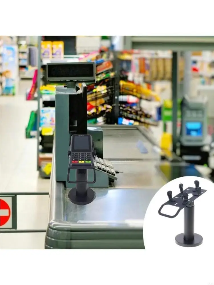  Adjustable Rotating POS System Holder With Nonslip Pad for 70-100mm Width Device