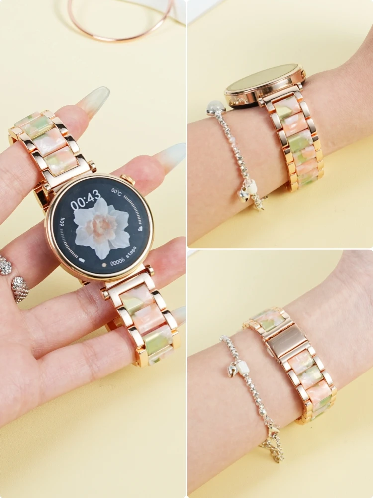 

41mm Dial diameter18mm Watch strap For HUAWEI Watch gt4 gt5 gt5pro Smart watch band Metal Stainless steel Quick release Bracelet