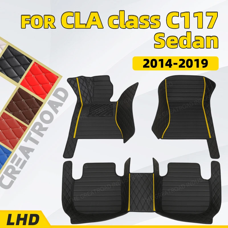 

Custom Car Floor Mats For Benz CLA C117 2014 2015 2016 2017 2018 2019 Auto Foot Pads Carpet Cover Interior Accessories