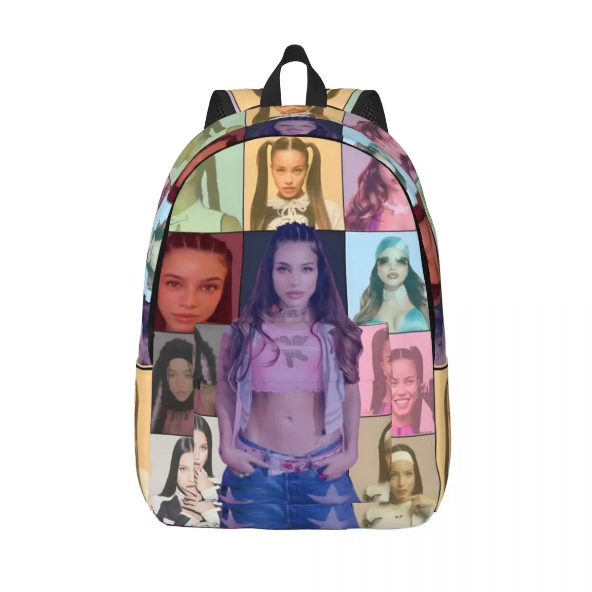 

Emilia Mernes Mp3 Backpack New Fashionable Pattern School Bag Print Lightweight Backpack 15.7in 17.7in