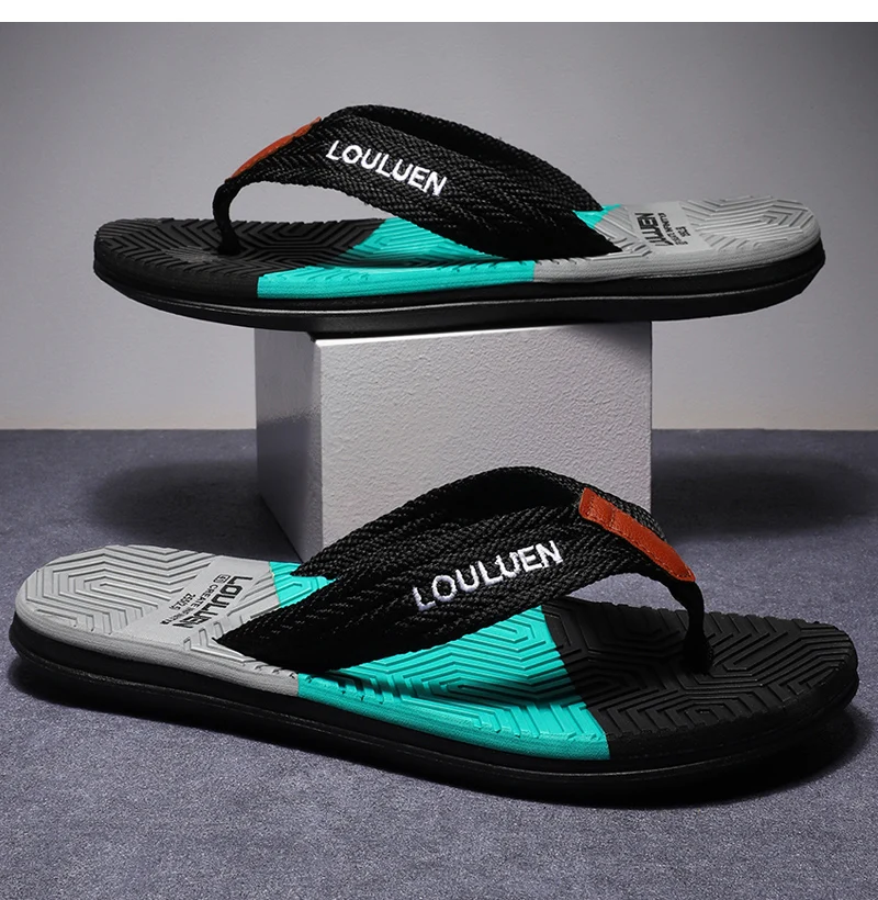 High Quality Brand Men Flip Flops Summer Beach Flip Flops Men Fashion Breathable Casual Men Beach Slippers Summer Outdoor