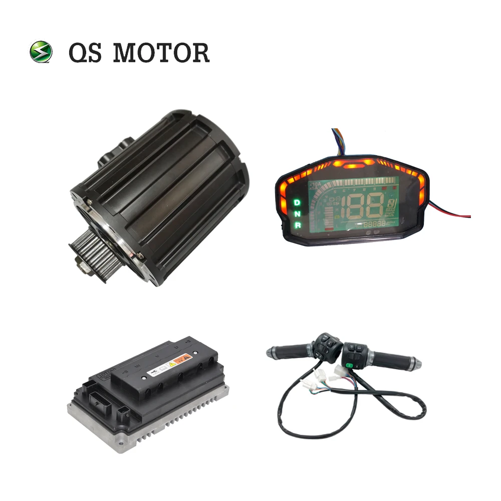 QS Motor QS120 2000W 70KPH 72V 2000W BLDC Mid Drive Motor Kit for Electric Motorbike ATV 4 Wheeler Car