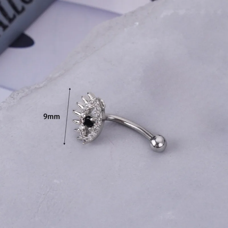 Heart Eyebrow Rings Alien Head Rose Bat Gothic Coffin Cross Skull Eyebrow Bone Nail Ear Tragus Piercing Jewelry