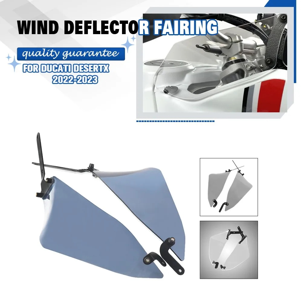 

FOR Ducati DesertX 2022 2023 2024 2025 Motorcycle Side Fairing Windscreen Windshield Screen Handguard Protection Guard Desert-X