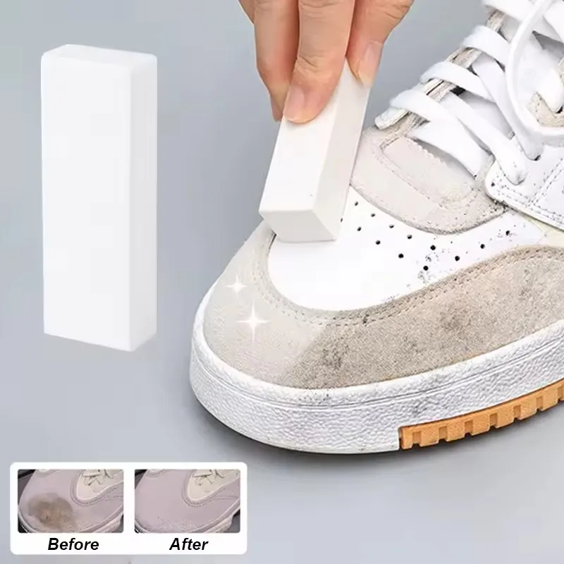 Durable Shoe Cleaning Eraser Magic Sponge for Sneakers White Shoes Stain Dirt and Scuff Removal No Water Needed Portable Size