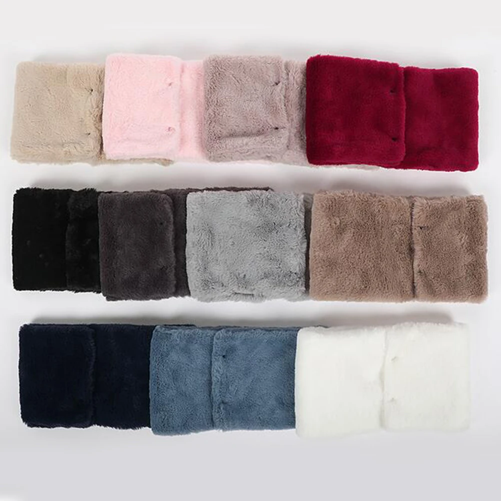 

Cold Protection Solid Color Scarf Miss Scarves Ladies Neck Warmer Gaiters for Men