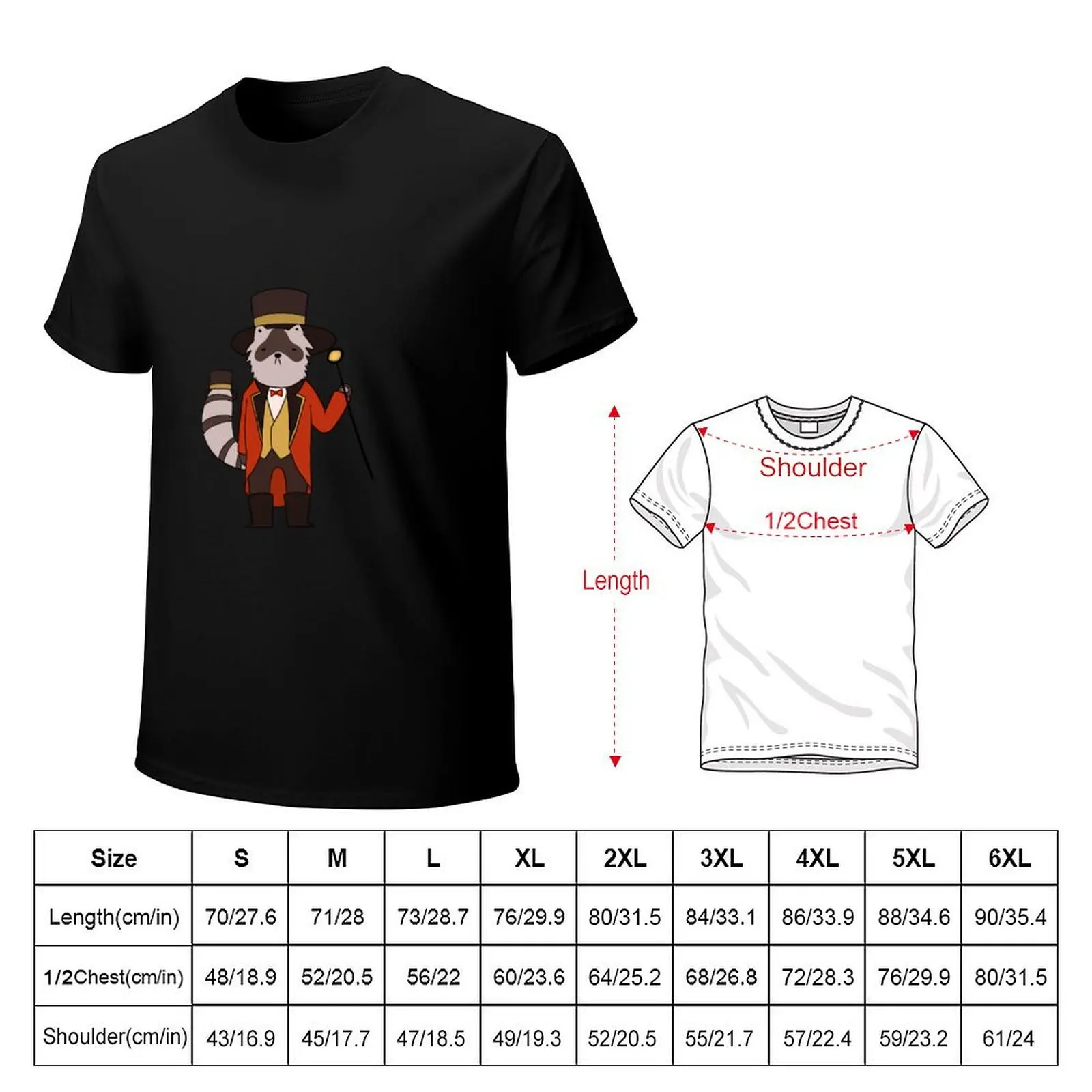 Ringmaster Raccoon (circus) T-Shirt Holiday Lightweight T-Shirt
