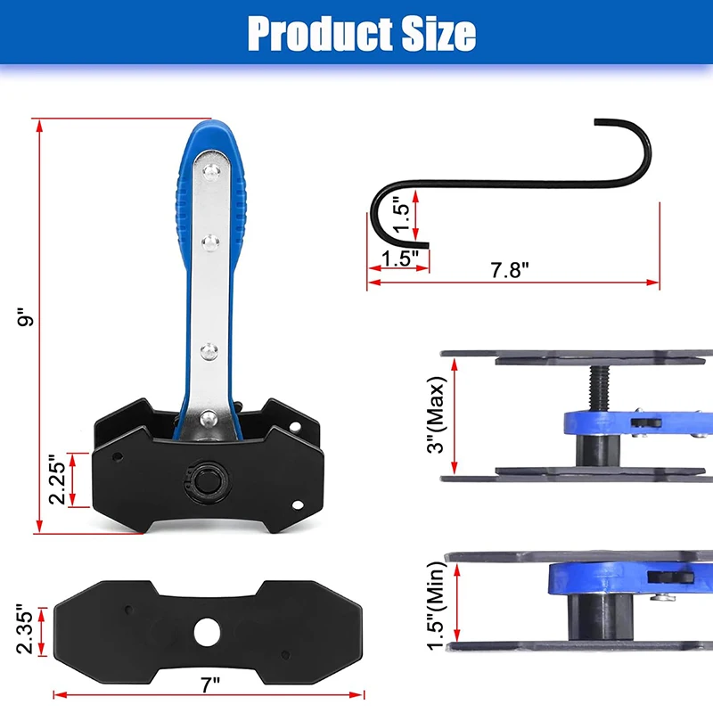 Car Ratchet Brake Piston Caliper Spreader Tool Stainless Steel Press Twin Quad Separator Pad Disc Repair Kits Brake Caliper Tool