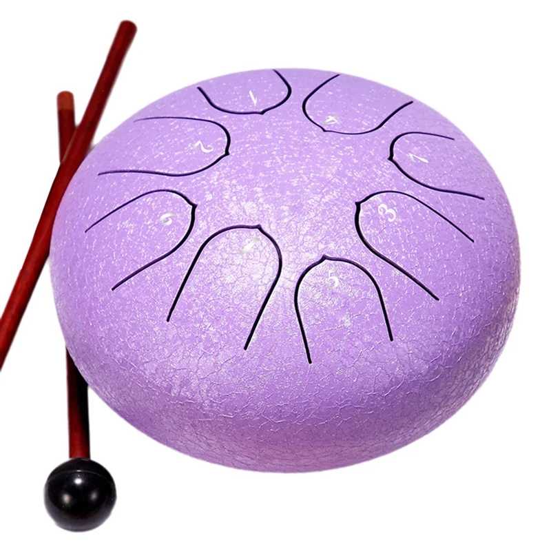 

A17Z 6Inch 8 Tone Hollow Drum Steel Tongue Drum Garden Rain Drum Steel Tongue Drum Outdoor Rain Drum Suitable For Beginners