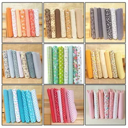 9.8x9.8 Inch Series 7 Pieces Assorted Pre-Cut Thick Tabby Cotton Quilt Fabric DIY Bundle Patchwork Quilting Sewing Artcraft