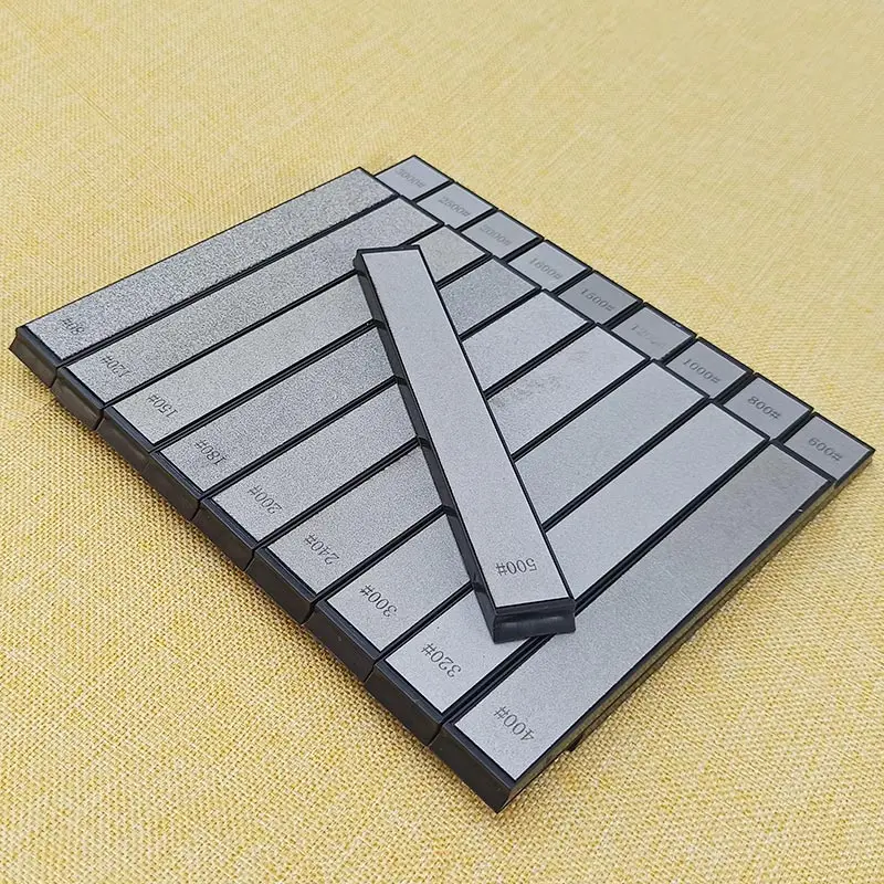 4-Piece Diamond Sharpening Stone Set - Professional Multi-Grit Whetstone Kit with Angle Guide for Knives, Tools & Outdoor Use
