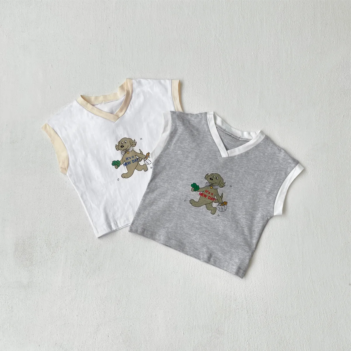 

2026 Summer New Baby Short Sleeve T Shirts Infant Girls Cartoon Print Tops Cotton Loose Boys Casual T Shirts Toddler Clothes