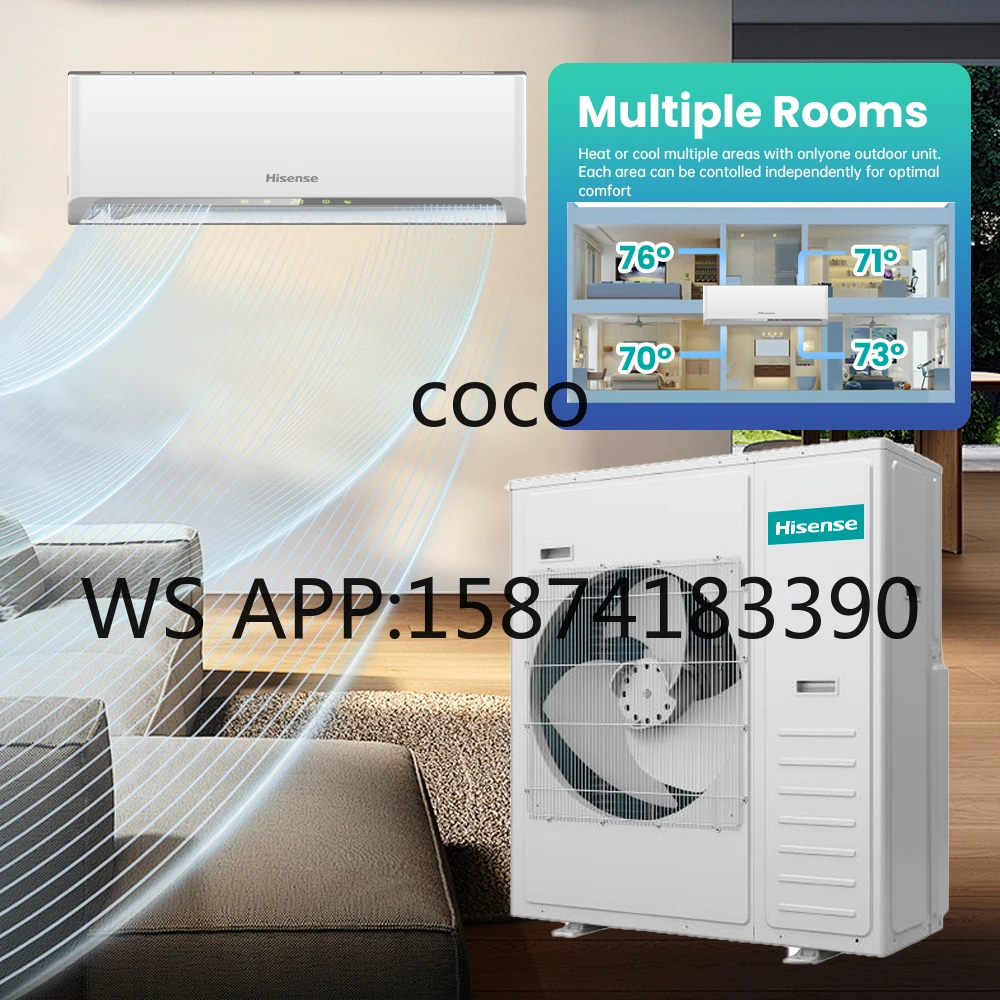 OEM Custom Multi Zone Air Conditioner WiFi Remote Control Low Energy Use