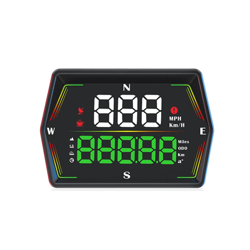 G21 Universal Car HUD Head Up Display, Large Font Digital Speedometer with Compass, Time and Overspeed Alarm Fit All Vehicles