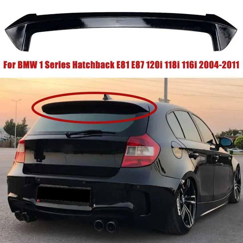 For BMW 1 Series Hatchback E81 E87 120i 118i 116i 2004-2011 Car Roof Spoiler Rear Trunk Spoiler Rear Wing ABS Body Kits Tuning